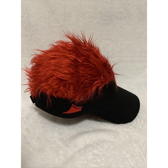 Nebraska Cornhuskers Cap Spiky Hair Adults One Size Orange Red Hat - Picture 3 of 8